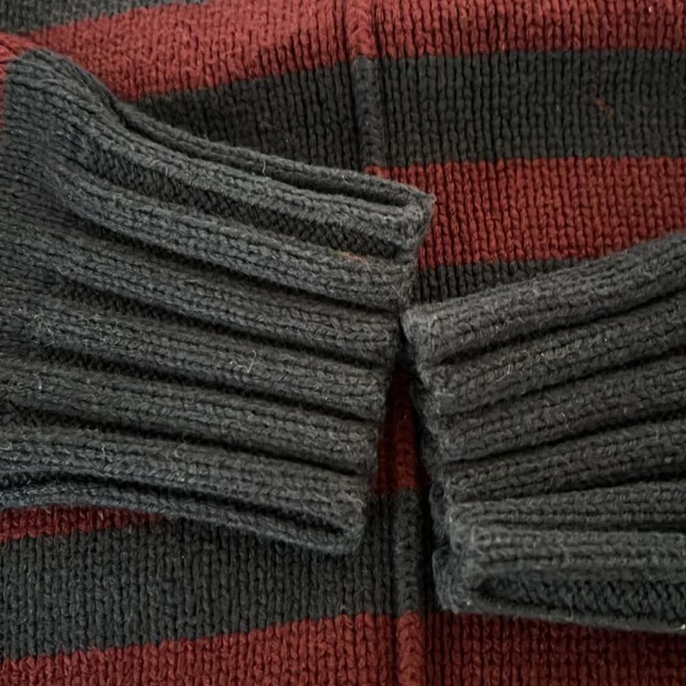 COPY - Ralph Lauren Burgundy and navy stripe sweater size L - Picture 13 of 13